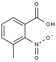 3-甲基-2-硝基苯甲酸, 5437-38-7, 结构式