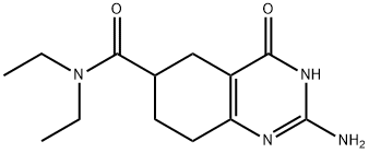2-amino-N,N-diethyl-4-oxo-5,6,7,8-tetrahydro-1H-quinazoline-6-carboxam ide 结构式