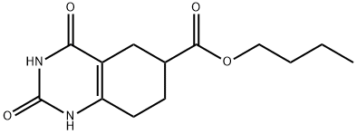 butyl 2,4-dioxo-5,6,7,8-tetrahydro-1H-quinazoline-6-carboxylate 结构式