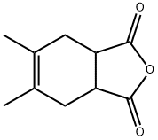4-环己烯-1,2-二羧基酐,4,5-二甲基-, 5438-24-4, 结构式