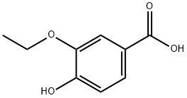 3-ethoxy-4-hydroxybenzoic acid, 5438-38-0, 结构式