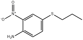 4-丙硫基-2-硝基苯胺 结构式
