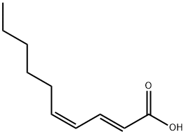 (2E,4Z)-2,4-decadienoic acid 结构式