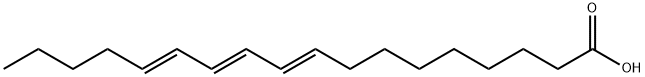 (9E,11E,13E)-9,11,13-octadecatrienoic acid, 544-73-0, 结构式