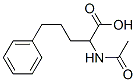 2-acetamido-5-phenyl-pentanoic acid Struktur