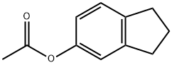 2,3-ジヒドロ-1H-インデン-5-オールアセタート 化学構造式