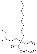2-(2-diethylaminoethyl)-2-phenyl-decanoic acid 结构式