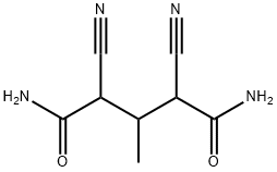 2,4-二氰基-3-甲基戊二酰胺, 5447-66-5, 结构式