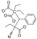 1,1,3-triethyl 3-cyano-2-phenyl-propane-1,1,3-tricarboxylate 结构式