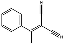 2-(1-苯基亚乙基)丙二腈, 5447-87-0, 结构式