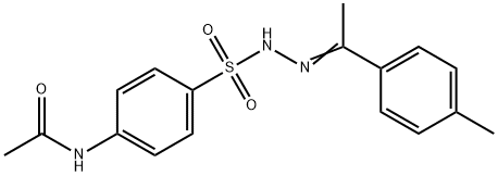 N-[4-[[1-(4-methylphenyl)ethylideneamino]sulfamoyl]phenyl]acetamide 结构式