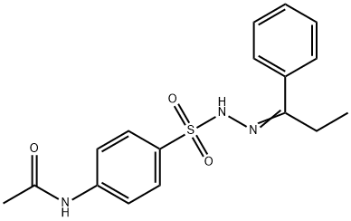 N-[4-[(1-phenylpropylideneamino)sulfamoyl]phenyl]acetamide 结构式