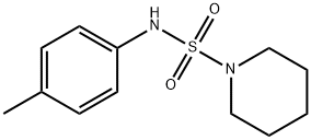 N-(4-methylphenyl)piperidine-1-sulfonamide 结构式