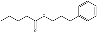 3-苯基丙基戊酸酯, 5451-88-7, 结构式