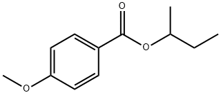 Benzoic acid, 4-Methoxy-, 1-Methylpropyl ester 结构式