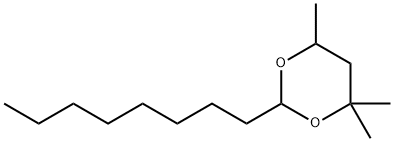 4,4,6-trimethyl-2-octyl-1,3-dioxane 结构式