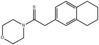 1-morpholin-4-yl-2-tetralin-2-yl-ethanethione 结构式