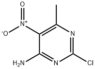 4-氨基-2-氯-6-甲基-5-硝基嘧啶, 5453-06-5, 结构式