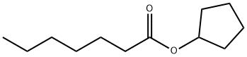 cyclopentyl heptanoate 结构式