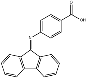4-(fluoren-9-ylideneamino)benzoic acid 结构式