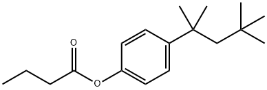 [4-(2,4,4-trimethylpentan-2-yl)phenyl] butanoate 结构式