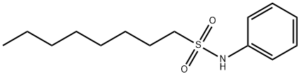 N-phenyloctane-1-sulfonamide 结构式