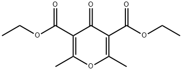 二乙基 2,6-二甲基-4-氧代-4H-吡喃-3,5-二甲酸酯 结构式