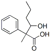 3-hydroxy-2-methyl-2-phenyl-hexanoic acid 结构式
