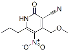 4-(methoxymethyl)-5-nitro-2-oxo-6-propyl-1H-pyridine-3-carbonitrile 结构式