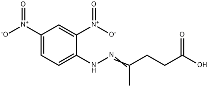 4-[(2,4-dinitrophenyl)hydrazinylidene]pentanoic acid 结构式