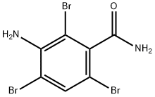 3-amino-2,4,6-tribromo-benzamide 结构式