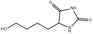 5-(4-ヒドロキシブチル)ヒダントイン 化学構造式