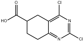 2,4-二氯-5,6,7,8-四氢喹唑啉-6-羧酸, 5458-56-0, 结构式