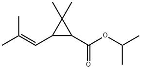 2,2-二甲基-3-(2-甲基丙-1-烯基)环丙烷羧酸异丙酯, 5458-64-0, 结构式
