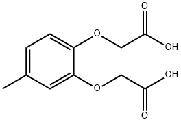4-甲基苯磷二酚-0,0-乙酸, 5458-76-4, 结构式