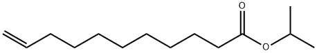 10-ウンデセン酸イソプロピル 化学構造式