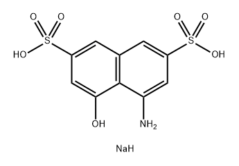 8-氨基-1-萘酚-3,6-二磺酸单钠盐 结构式