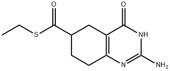2-amino-6-ethylsulfanylcarbonyl-5,6,7,8-tetrahydro-1H-quinazolin-4-one 结构式