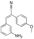 3-(3-Aminophenyl)-2-(4-methoxyphenyl)acrylonitrile 结构式