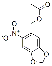 (6-nitrobenzo[1,3]dioxol-5-yl)methyl acetate 结构式