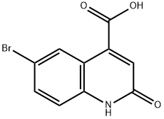 6-溴-2-羟基-4-羧酸喹啉 结构式
