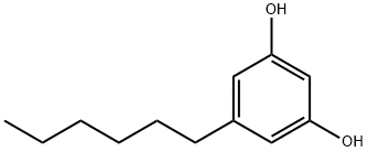 5-己基苯-1,3-二醇, 5465-20-3, 结构式