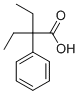 2-苯基-2-乙基丁酸, 5465-28-1, 结构式
