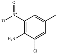 2-氯-4-甲基-6-硝基苯胺 结构式