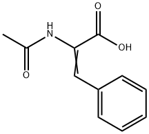 DL-N-乙酰氨基肉桂酸, 5469-45-4, 结构式