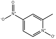 4-Nitro-2-picoline N-oxide Struktur