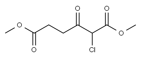 dimethyl 2-chloro-3-oxo-hexanedioate Struktur
