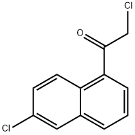 2-chloro-1-(6-chloronaphthalen-1-yl)ethanone 结构式