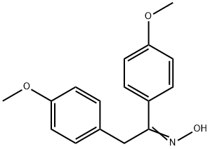 N-[1,2-bis(4-methoxyphenyl)ethylidene]hydroxylamine 结构式