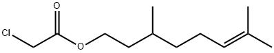 3,7-dimethyloct-6-enyl 2-chloroacetate 结构式
